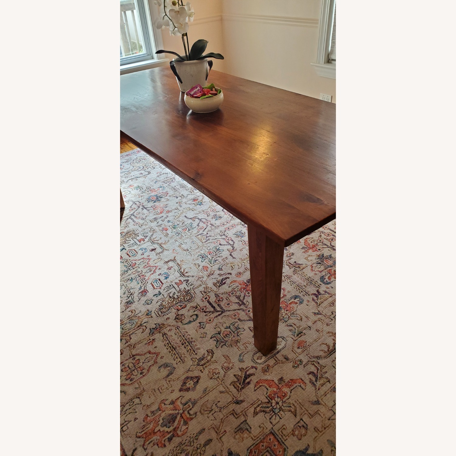 Crate & Barrel Basque Honey Dining Table - image-1