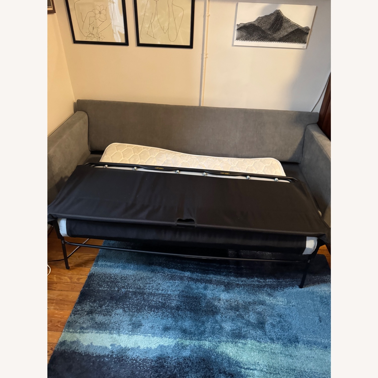 ABC Light Grey Queen Sleeper Sectional - image-7