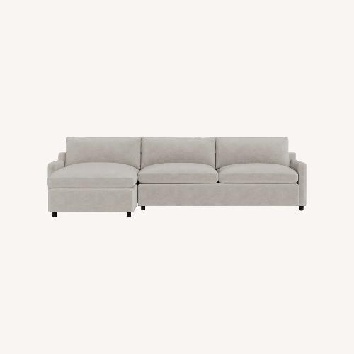 Used ABC Light Grey Queen Sleeper Sectional for sale on AptDeco