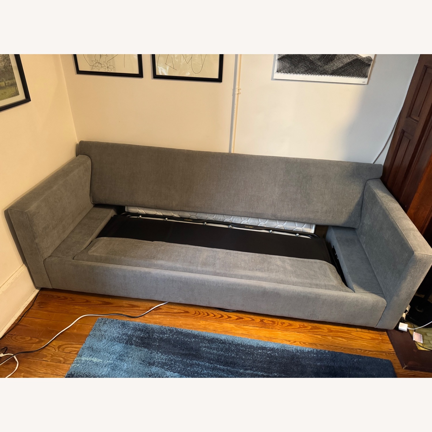 ABC Light Grey Queen Sleeper Sectional - image-5