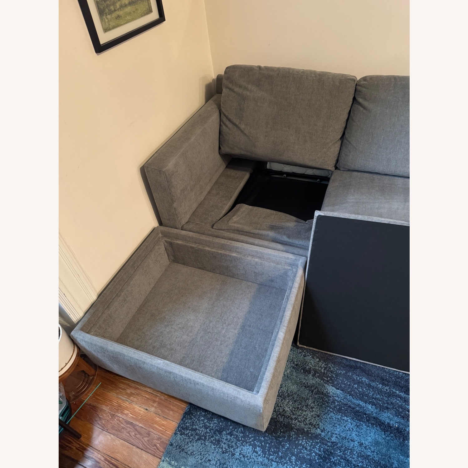 ABC Light Grey Queen Sleeper Sectional - image-3