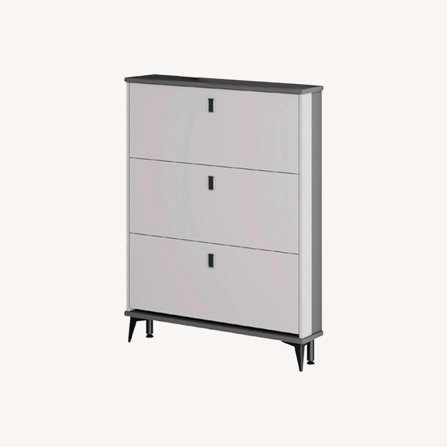 24 Pair Shoe Storage Cabinet - image-0