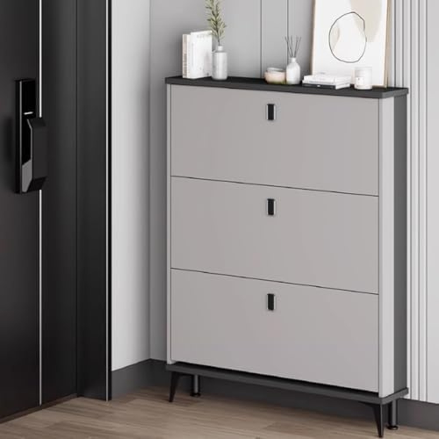 24 Pair Shoe Storage Cabinet - image-4