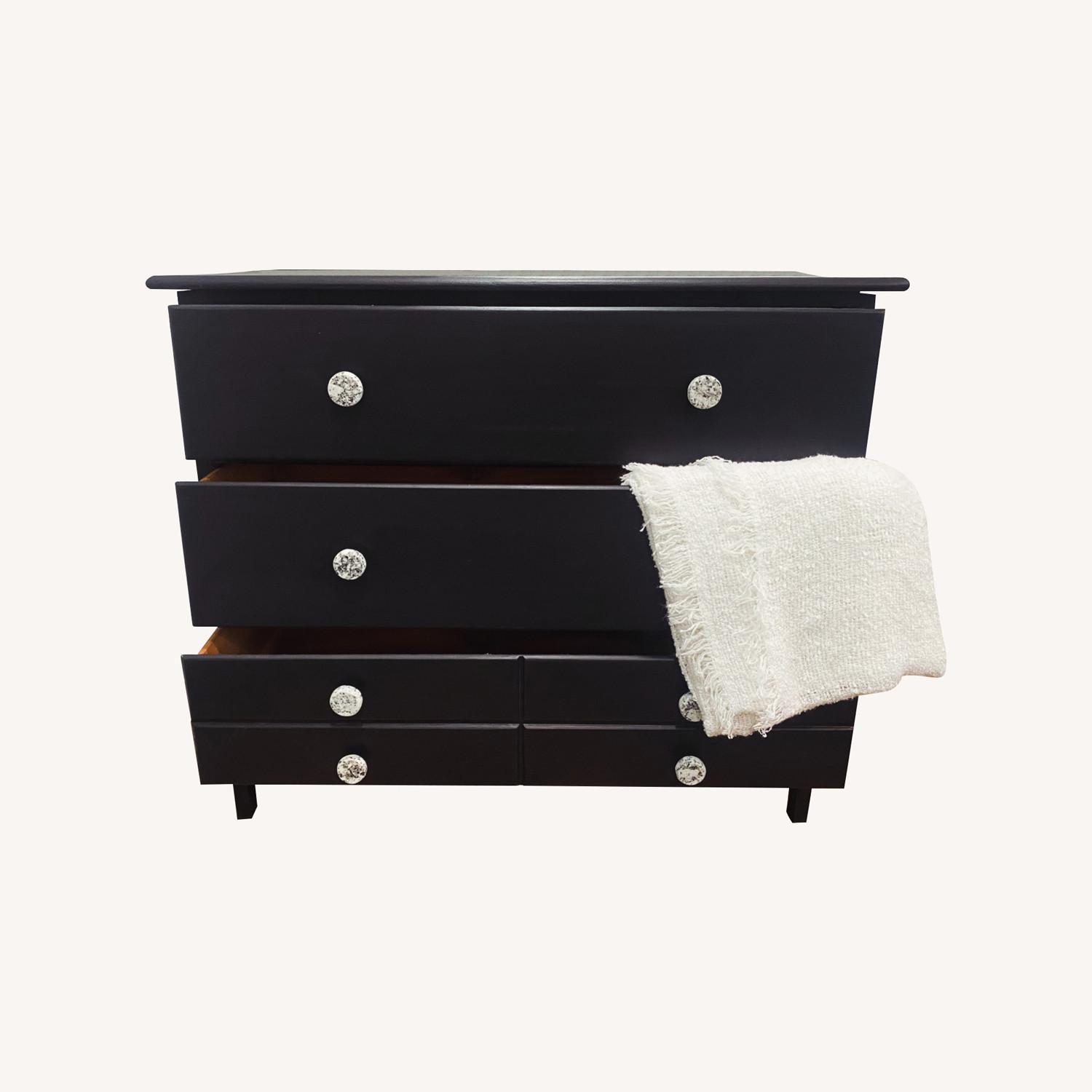 3 Drawer Black Dresser - image-0