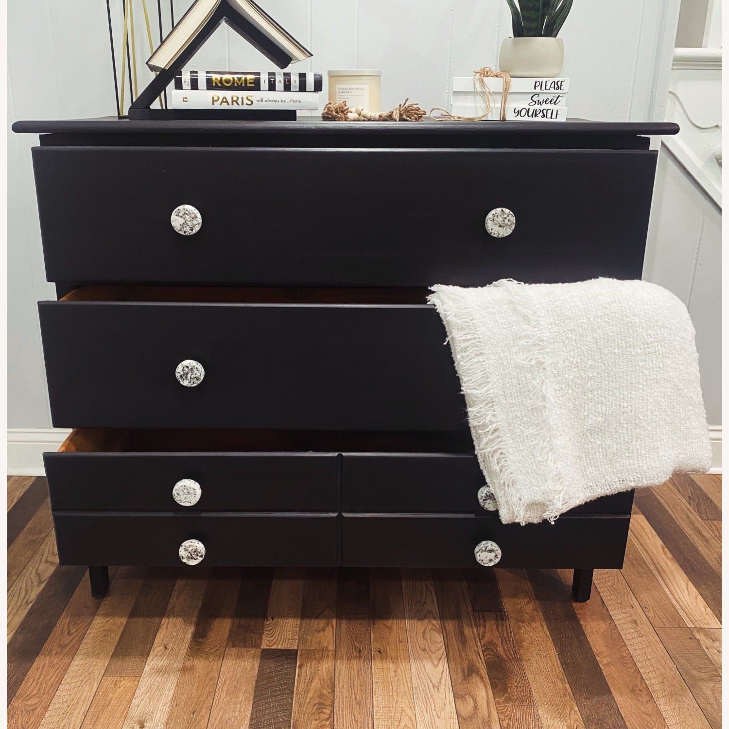 3 Drawer Black Dresser - image-4