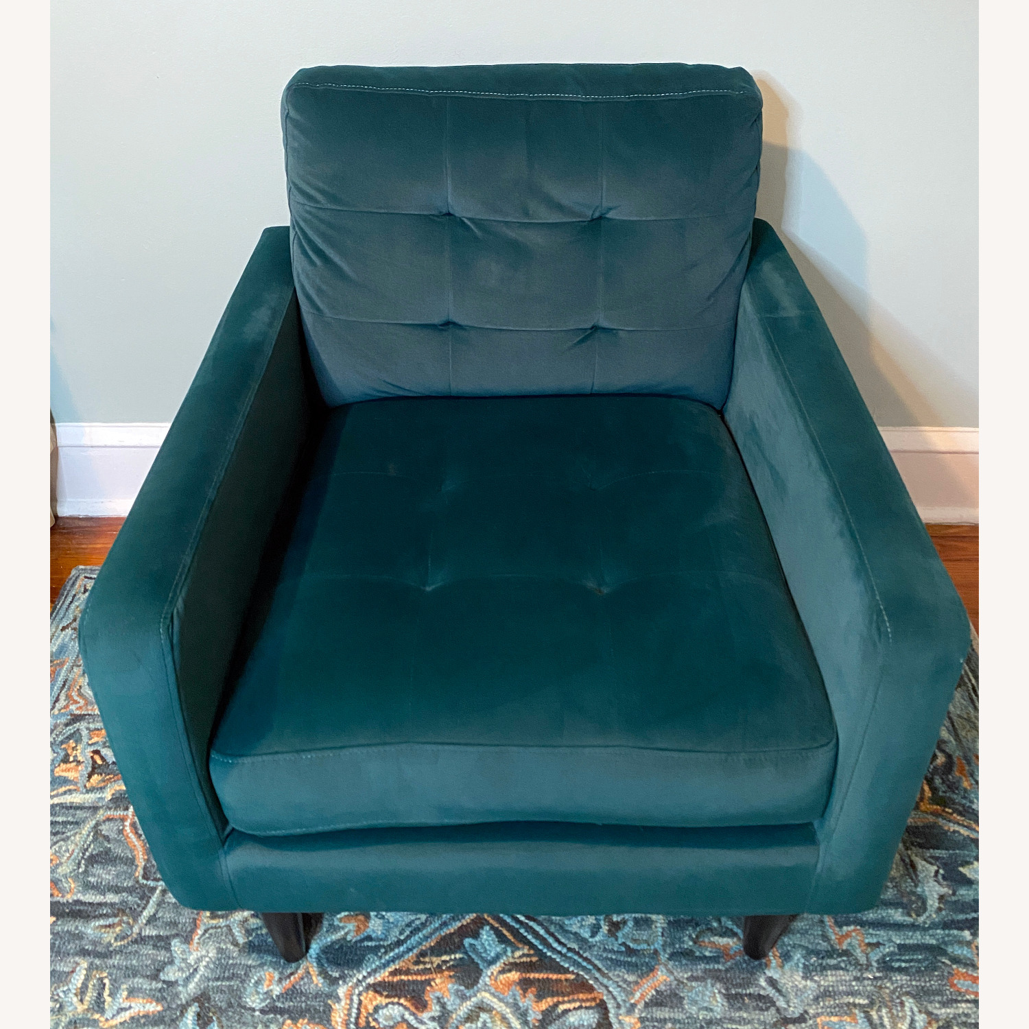 Origin 21 Ezra Modern Teal Velvet Accent Chair - image-7