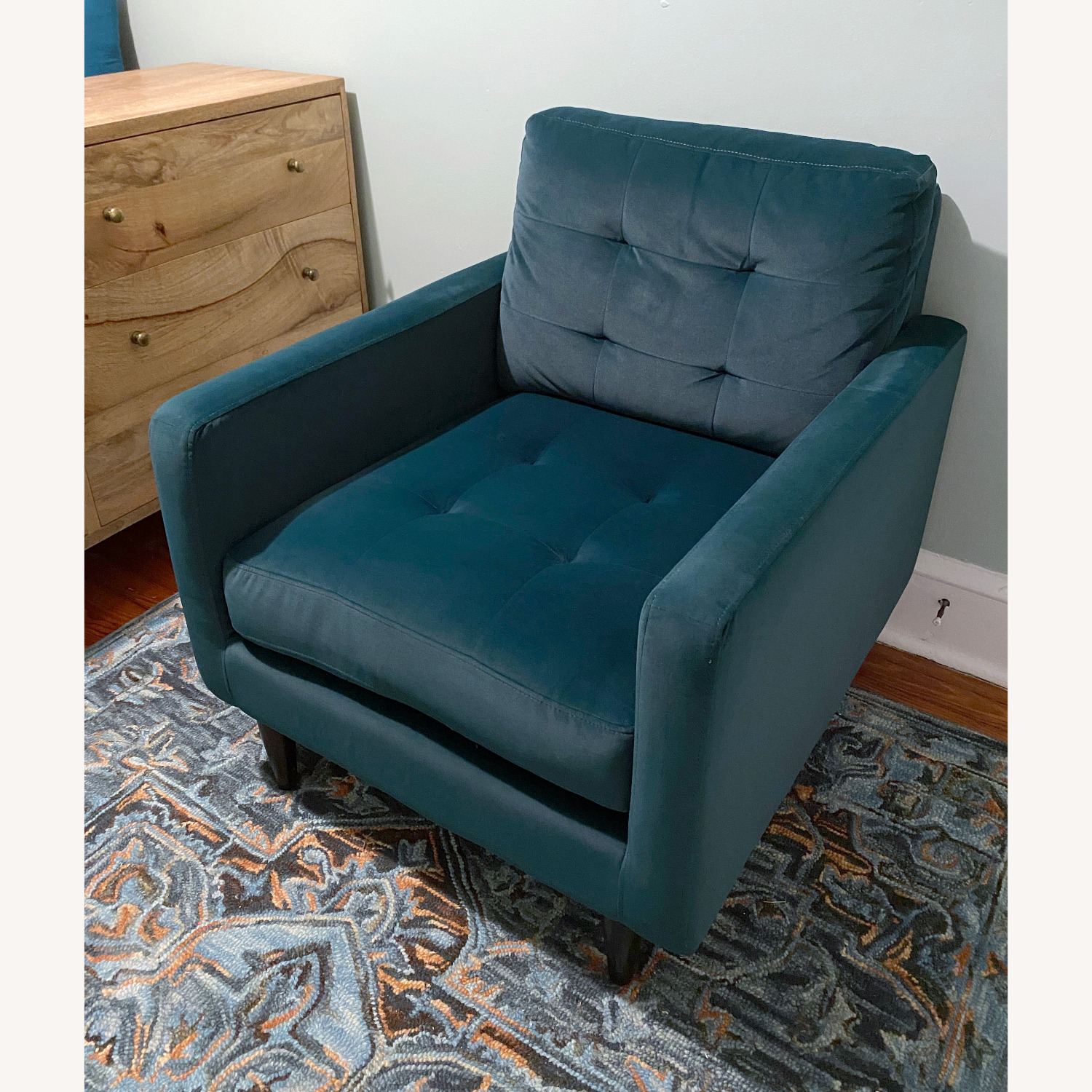 Origin 21 Ezra Modern Teal Velvet Accent Chair - image-2