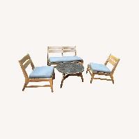 West Elm Patio Lounge Set and Coffee Table