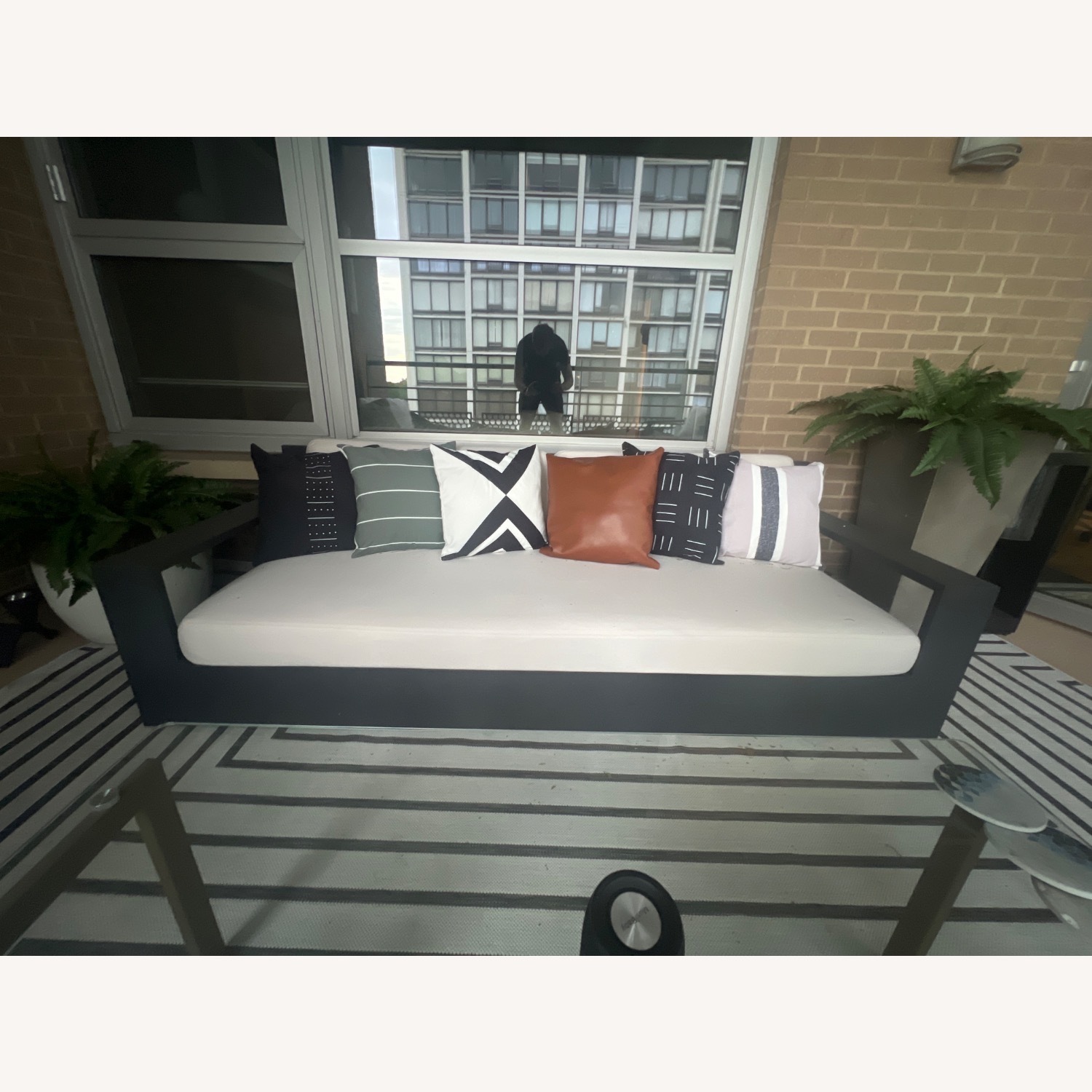 Restoration Hardware Marbella Aluminum Sofa - image-2