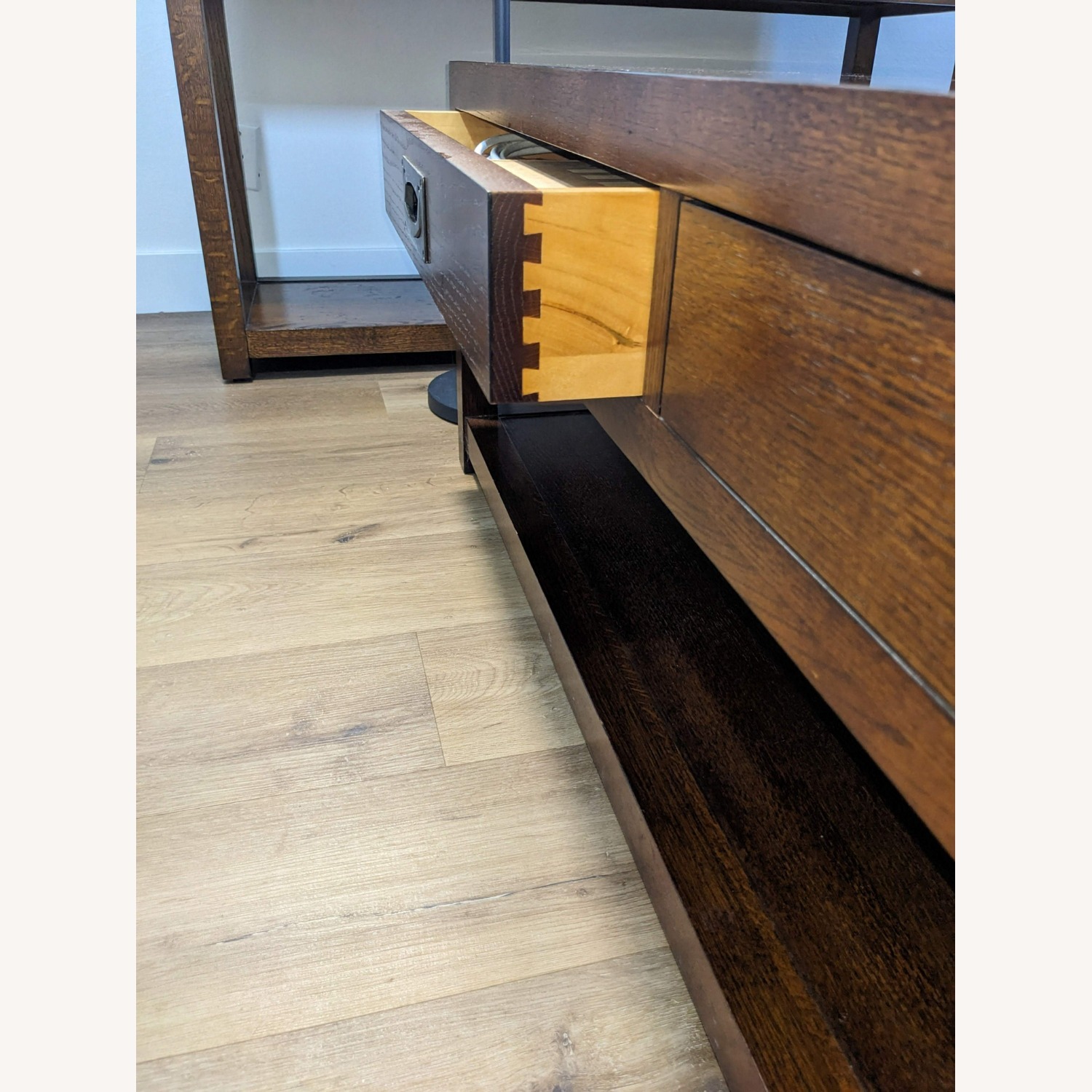 Transitional Coffee Table - 4 Drwr: Dark Oak - image-2