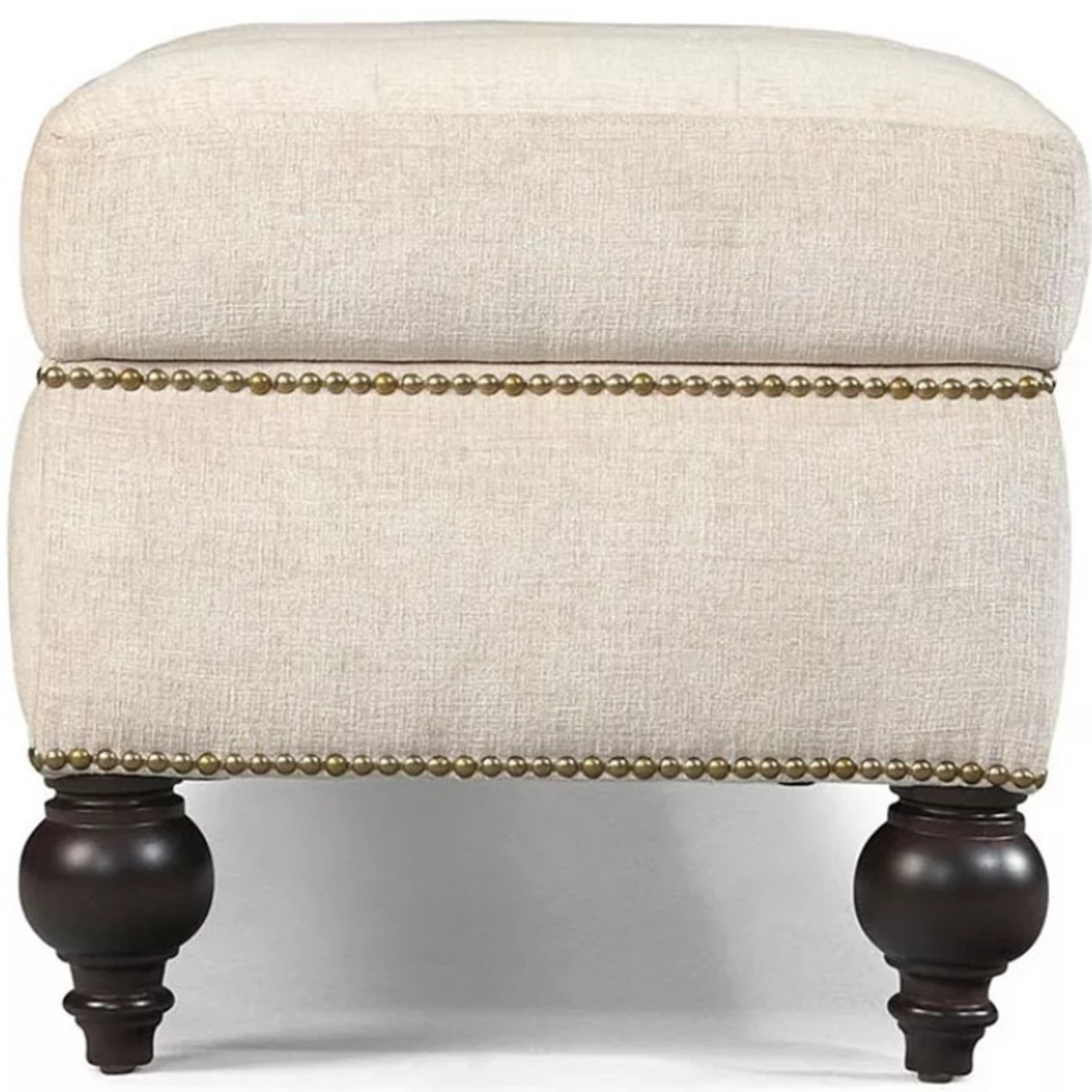Macy's Victoria Upholstered Storage Ottoman - image-1