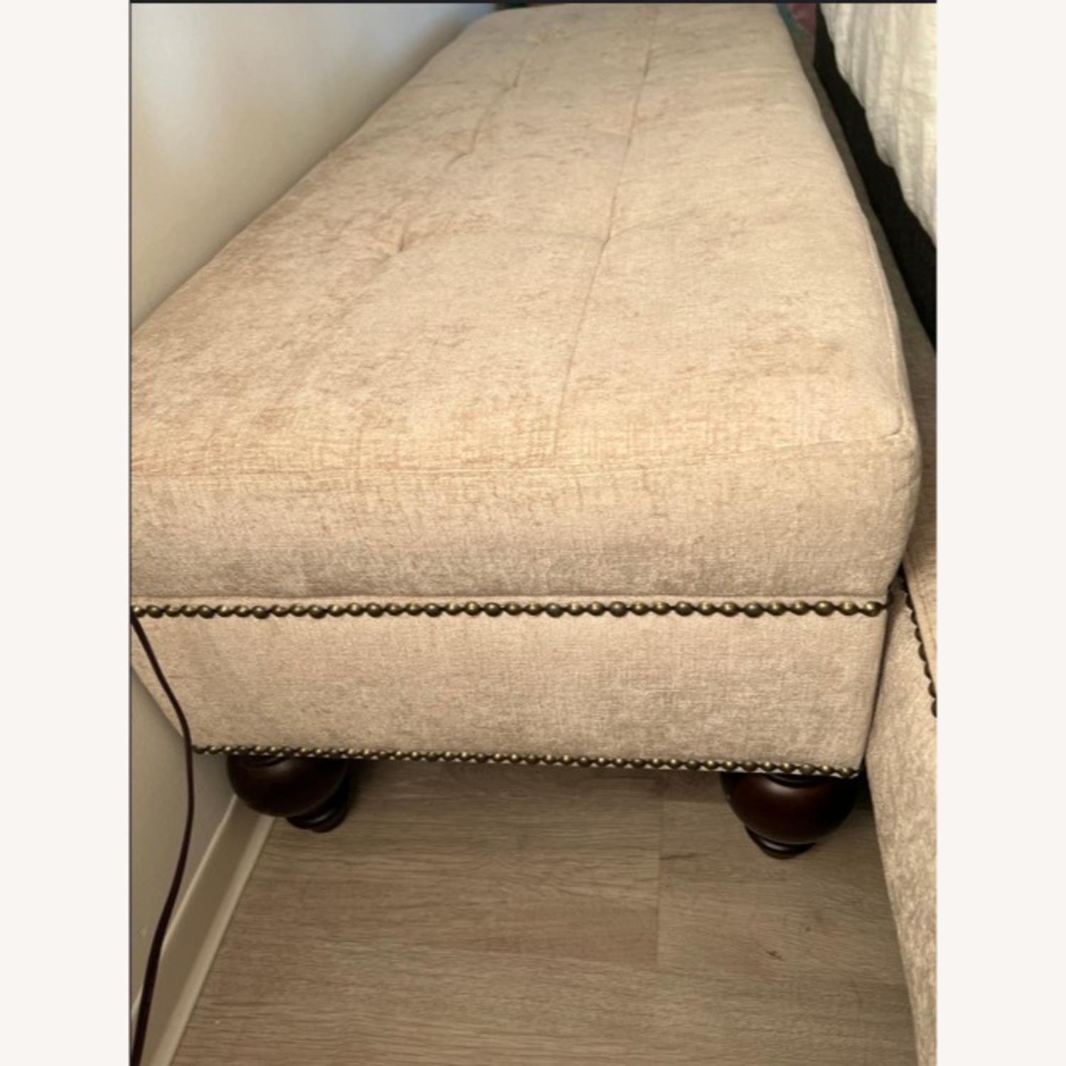 Macy's Victoria Upholstered Storage Ottoman - image-6