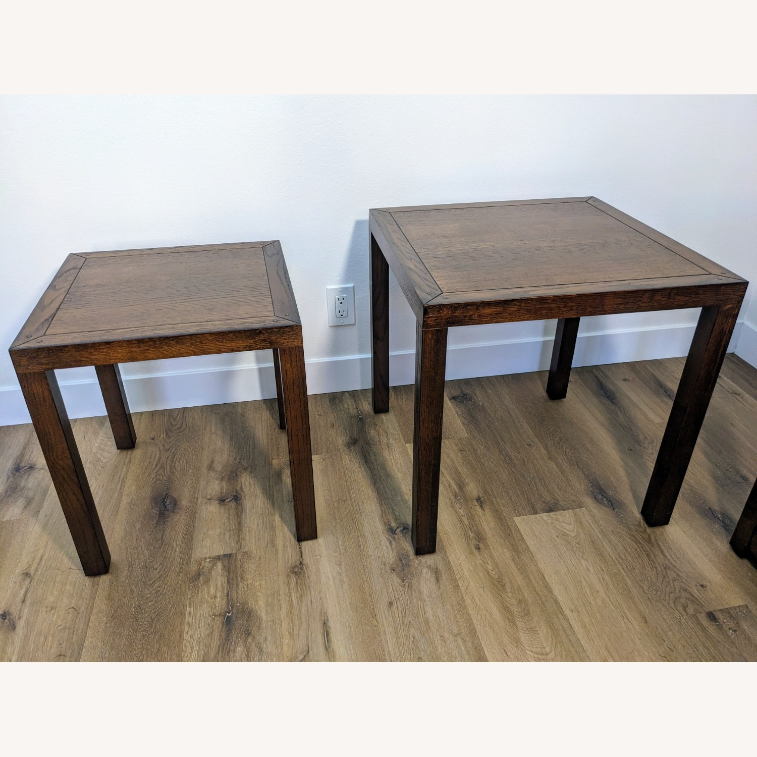 Transitional Nested Side Tables (Two) - Dark Oak - image-2
