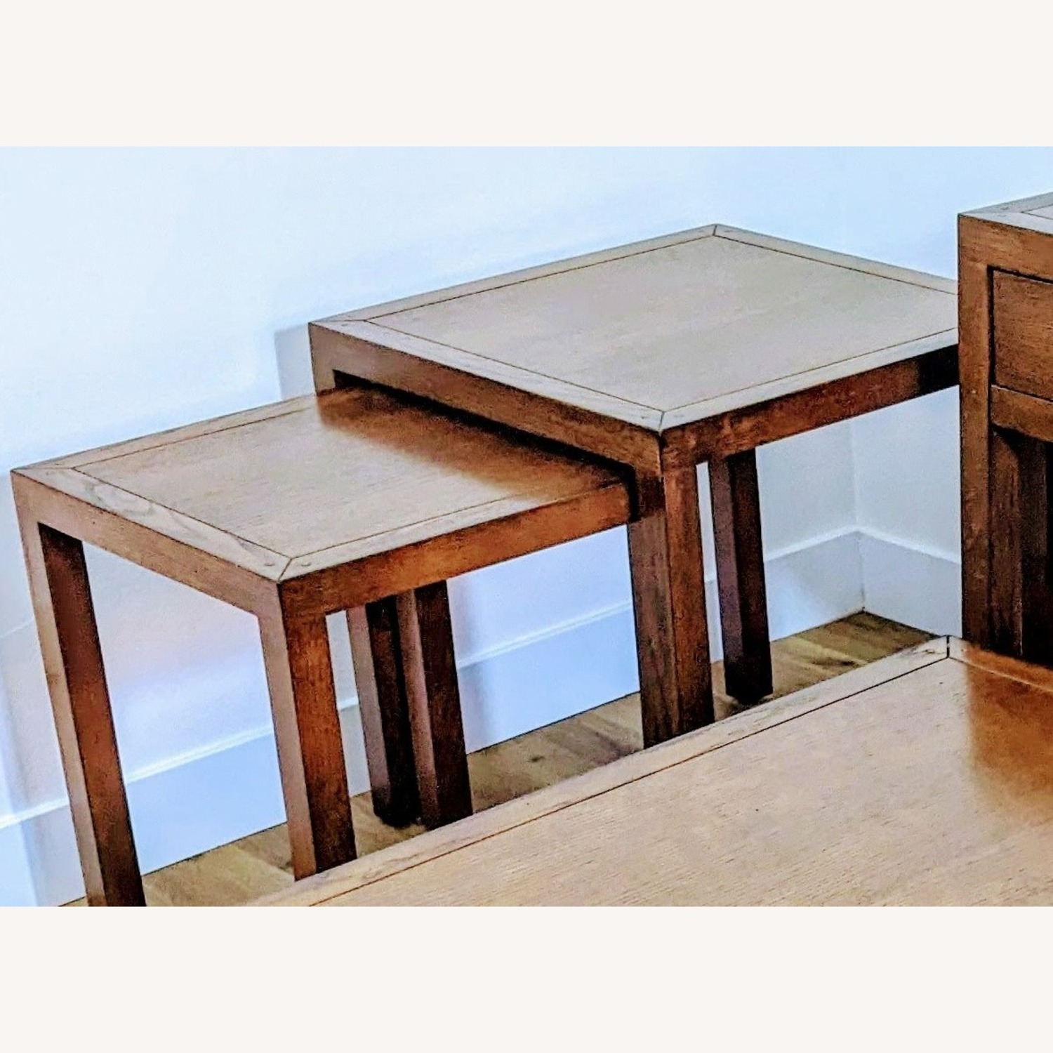Transitional Nested Side Tables (Two) - Dark Oak - image-4