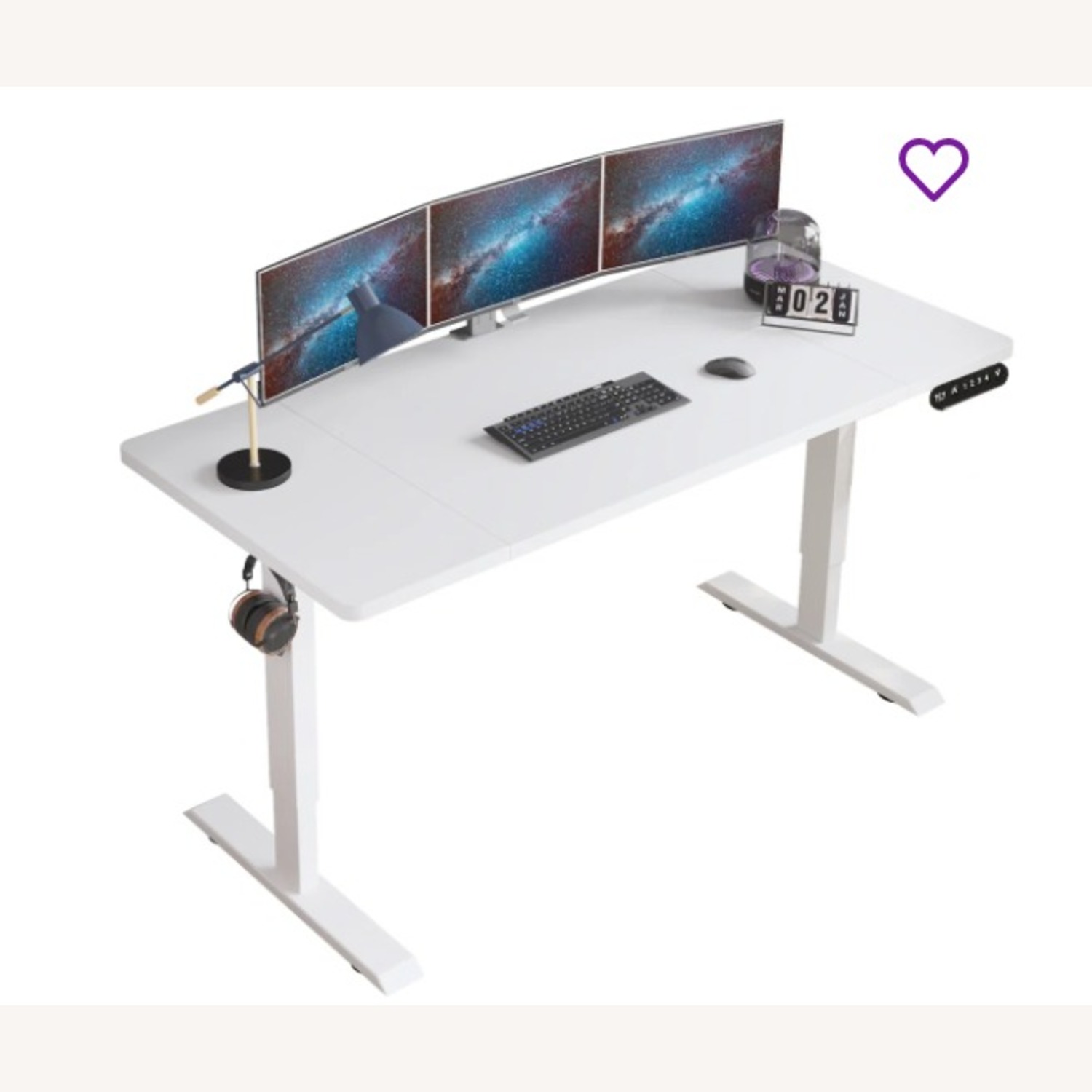 Wayfair Electric Adjustable Desk +Ergonomic Chair - image-1