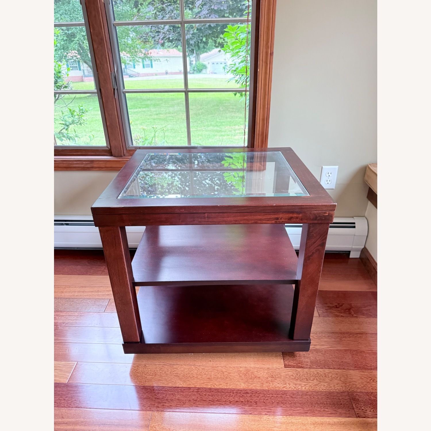 Dark Brown Side Table - image-1