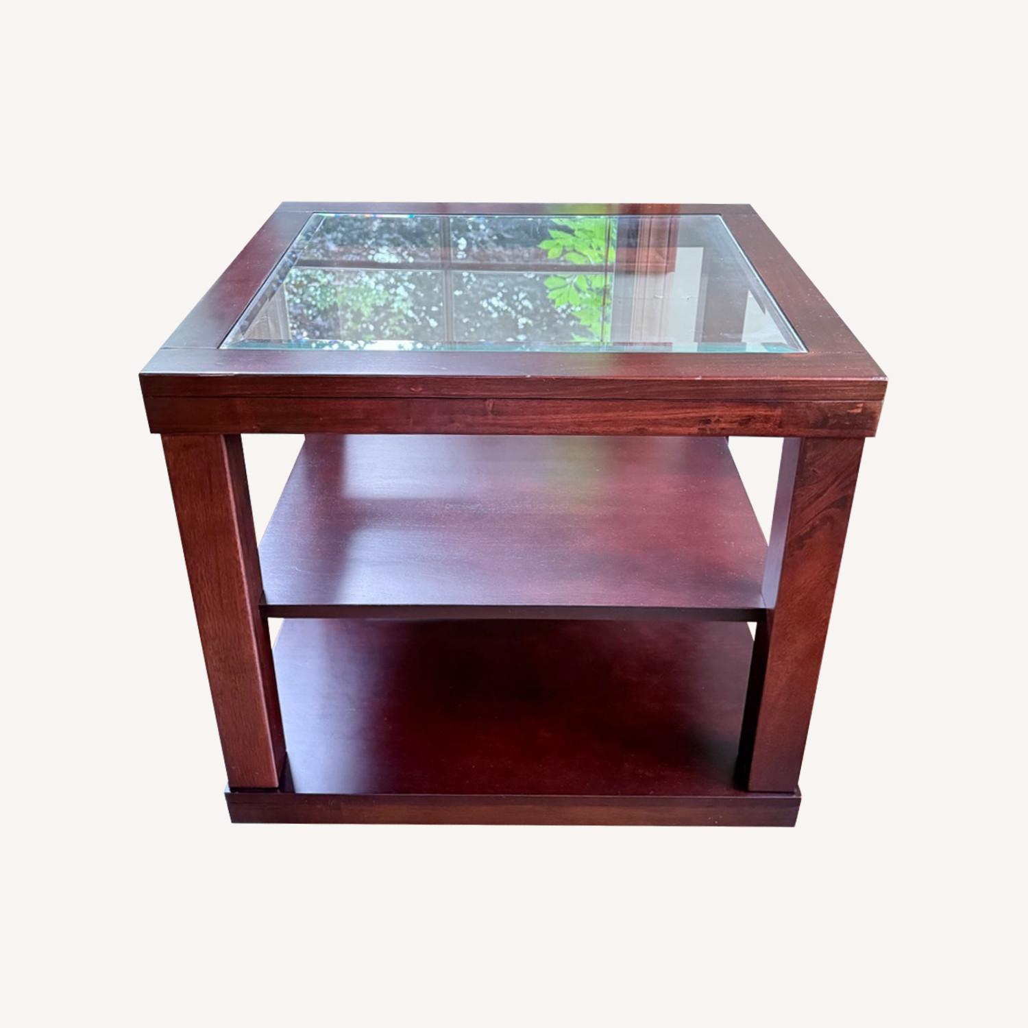 Dark Brown Side Table - image-0