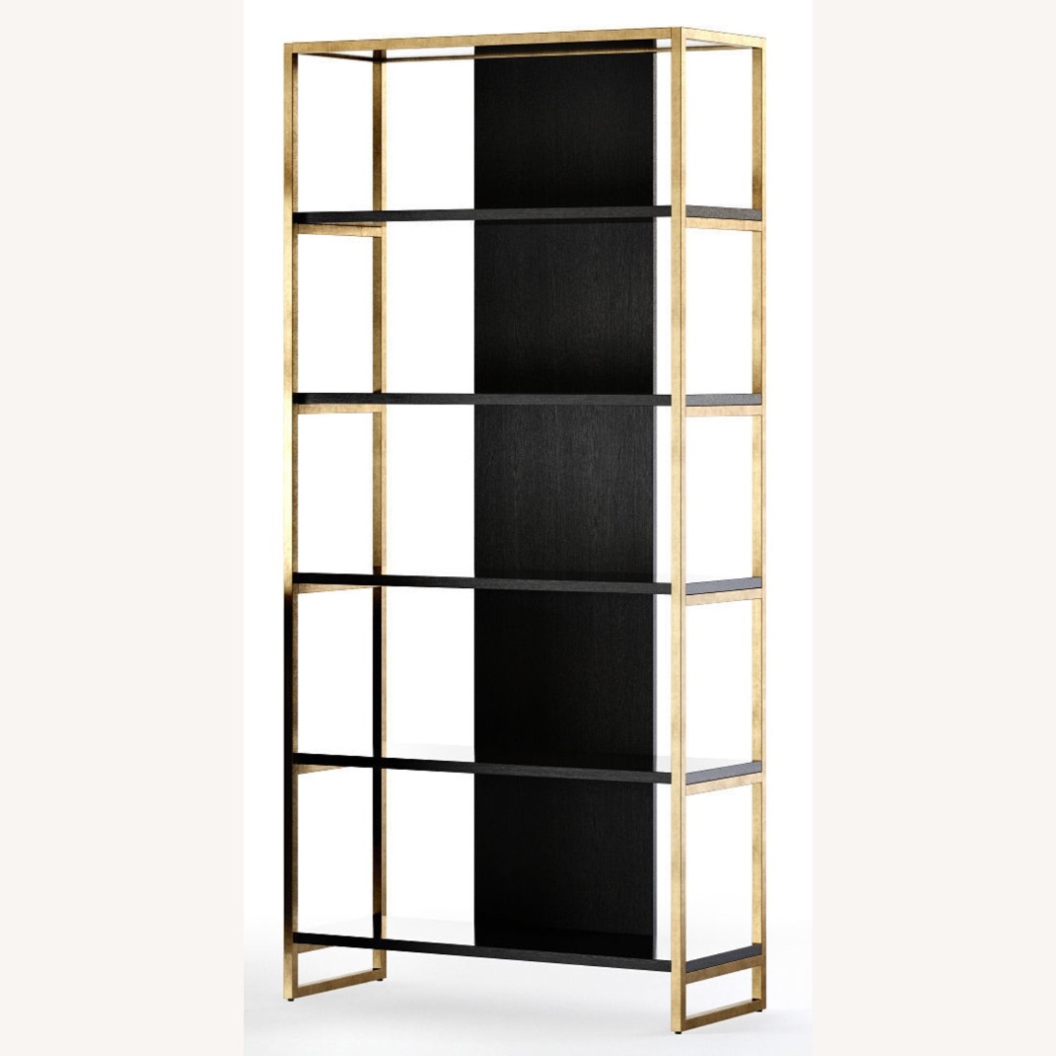 Crate & Barrel Oxford Black Wood Bookcase - image-3