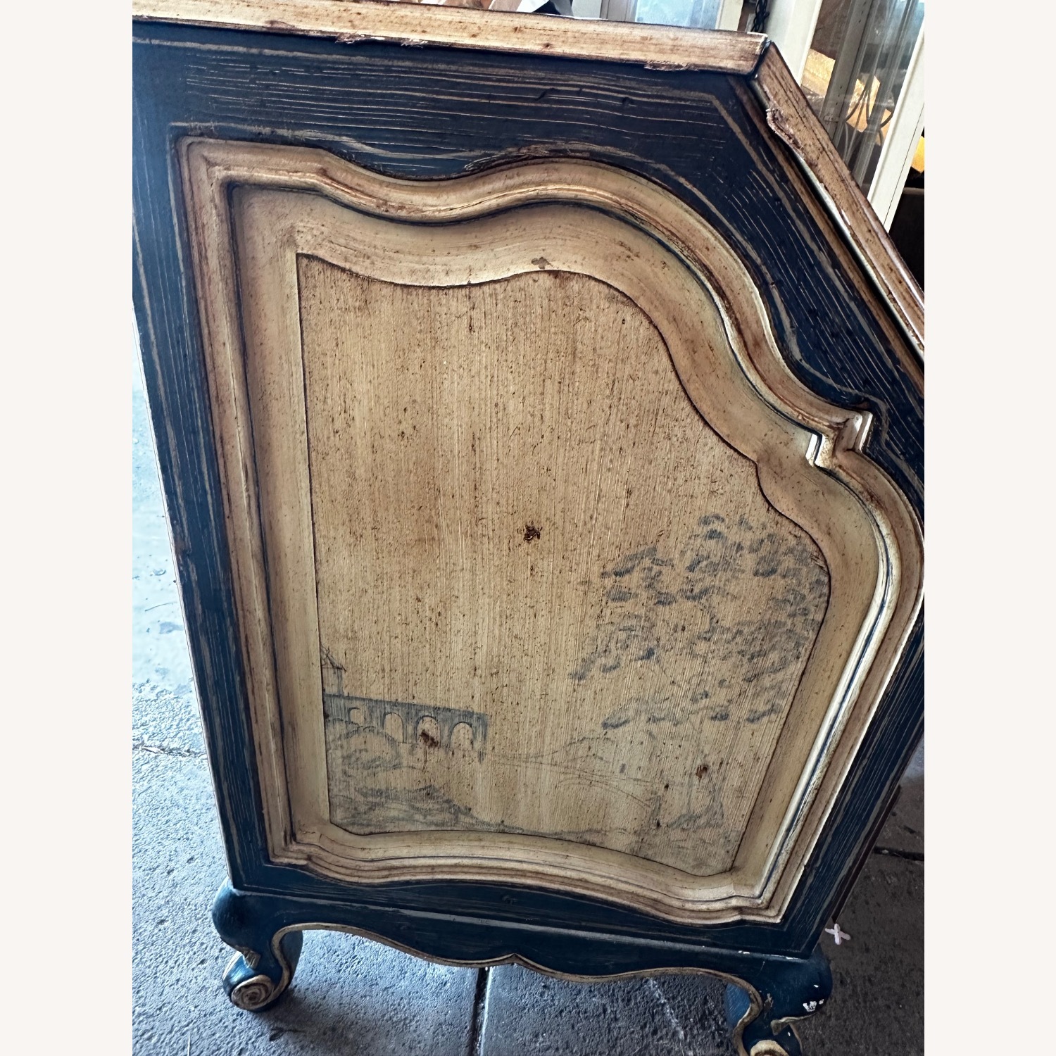 Century Furniture Desk Painted  - image-2