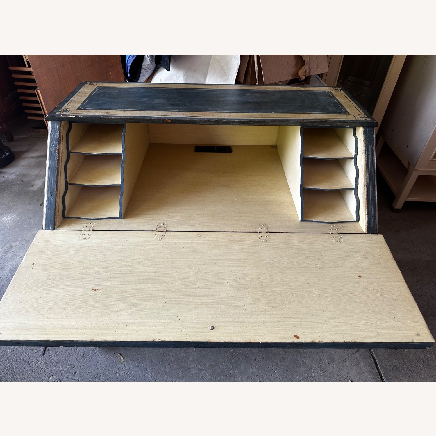 Century Furniture Desk Painted  - image-1