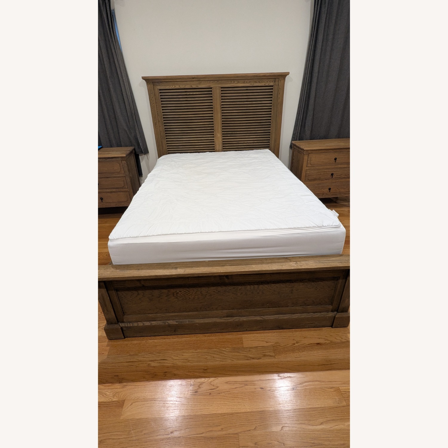 Restoration Hardware Full Size Solid Wood Bedframe - image-1