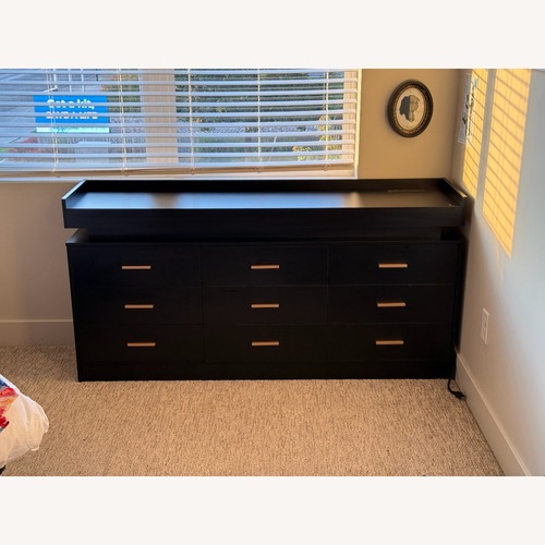 Used Wayfair Helaina 9 Drawer Black Dresser for sale on AptDeco