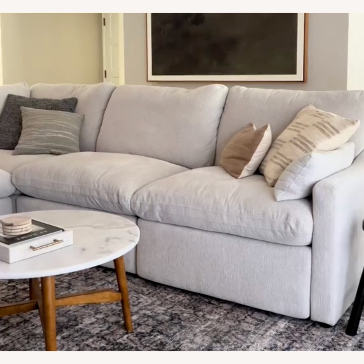 Kennedy Cream 3+ Piece Sectional + Corner Recliner - image-2