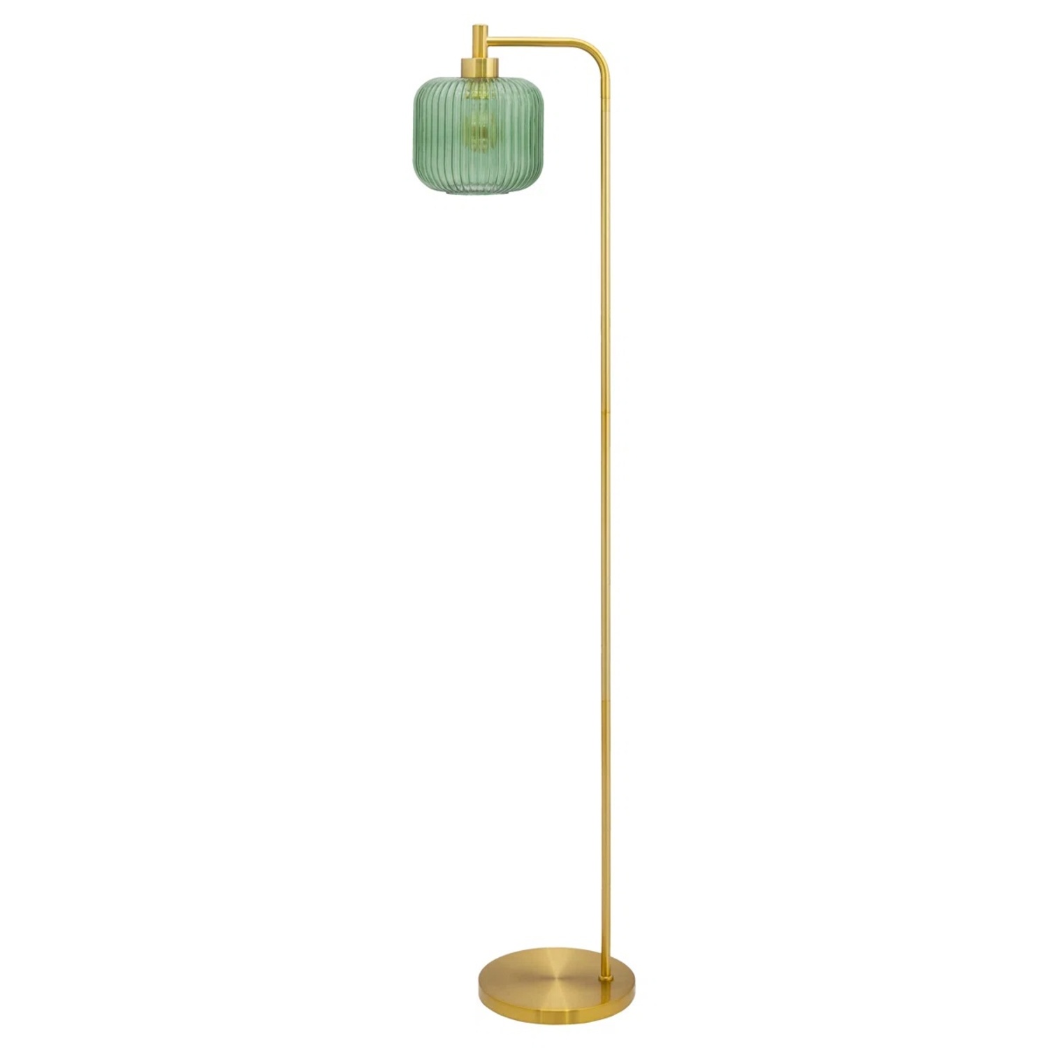 Wayfair Gracieleigh 63" Gold and Green Arched Floor Lamp - image-4