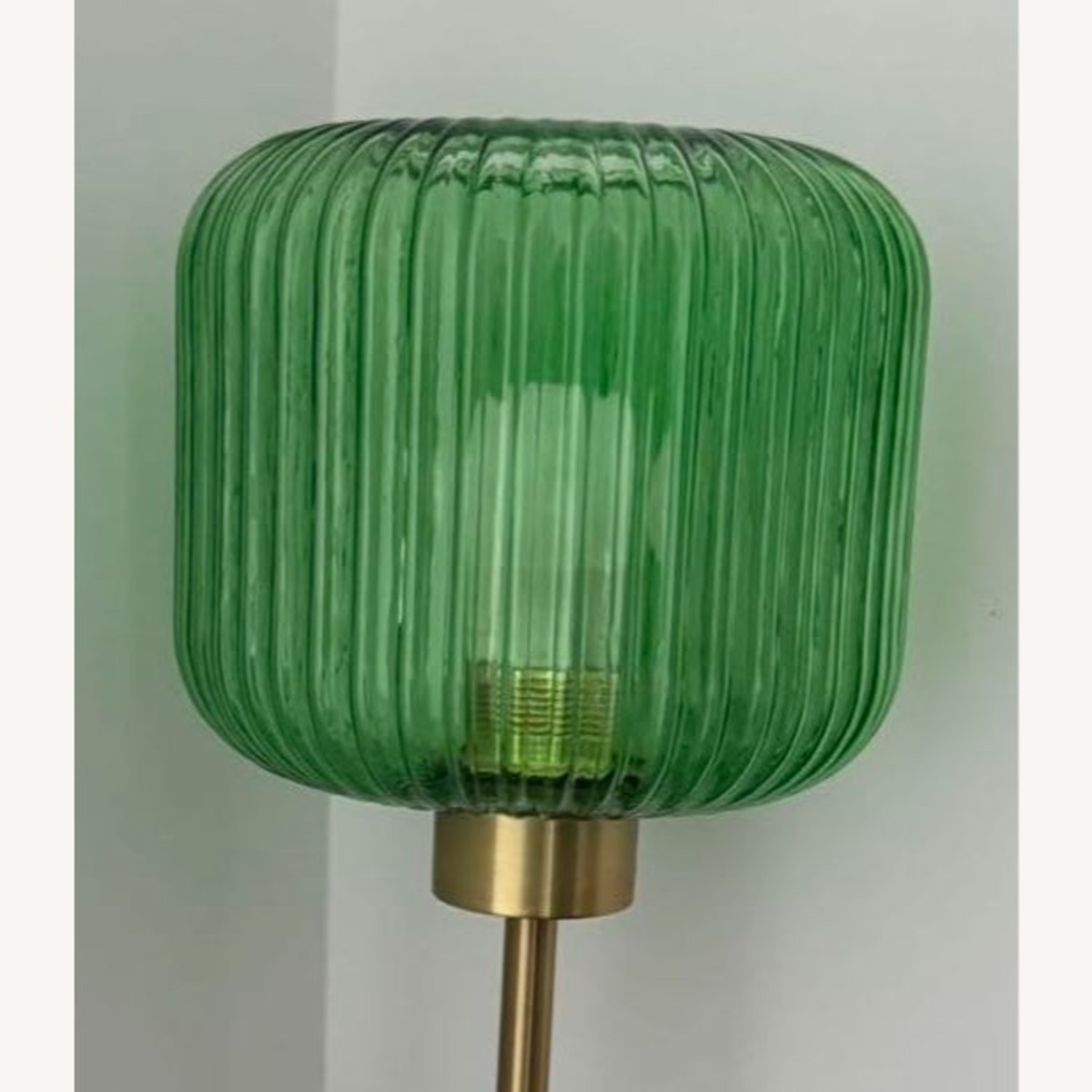 Wayfair Gracieleigh Gold and Green Metal Table Lamp - image-3