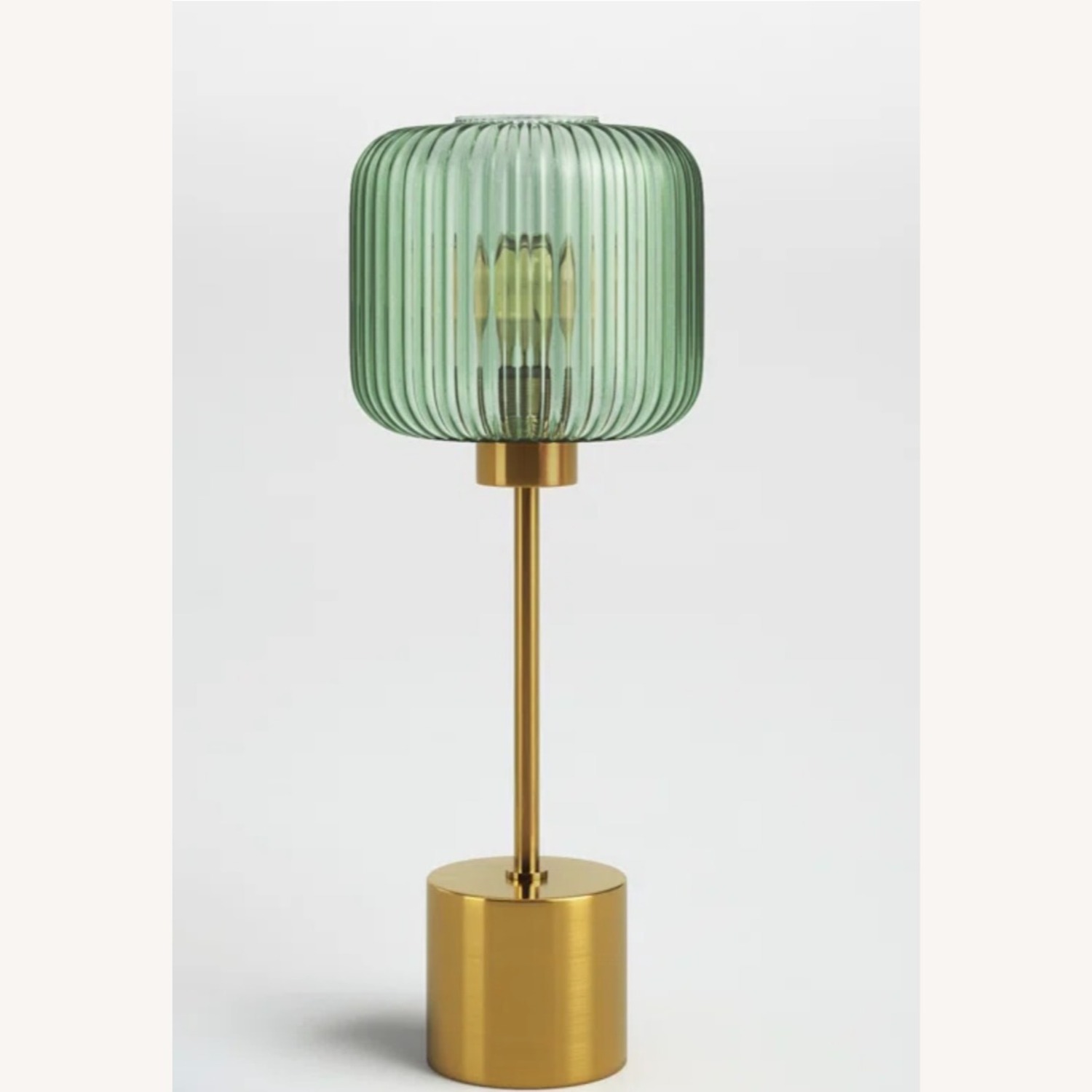 Wayfair Gracieleigh Gold and Green Metal Table Lamp - image-2