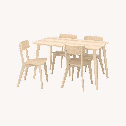 Used IKEA LISABO Table and Chairs 4 for sale on AptDeco