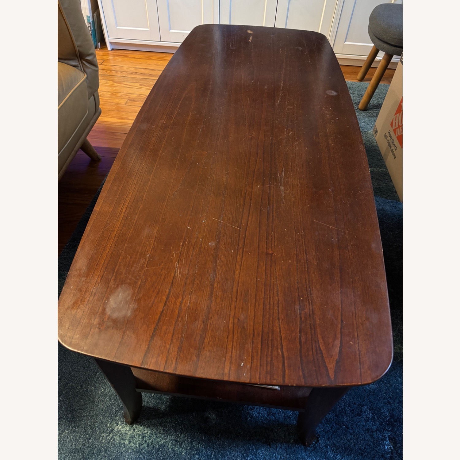 Solid Hardwood Two-tier Coffee Table - image-2