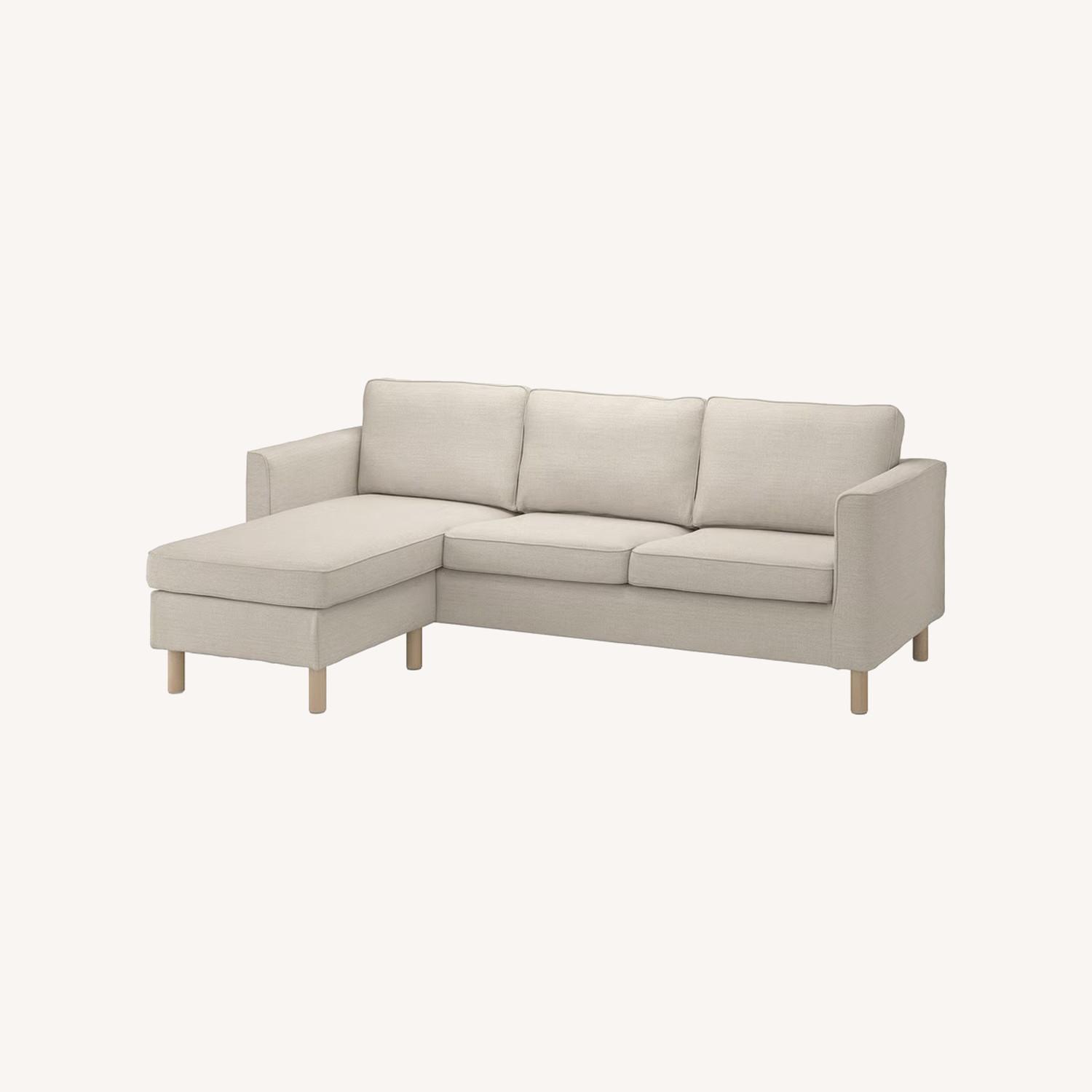 IKEA PÄRUP ソファ ライトグレー IKEA Pärup Sofa with Chaise - AptDeco