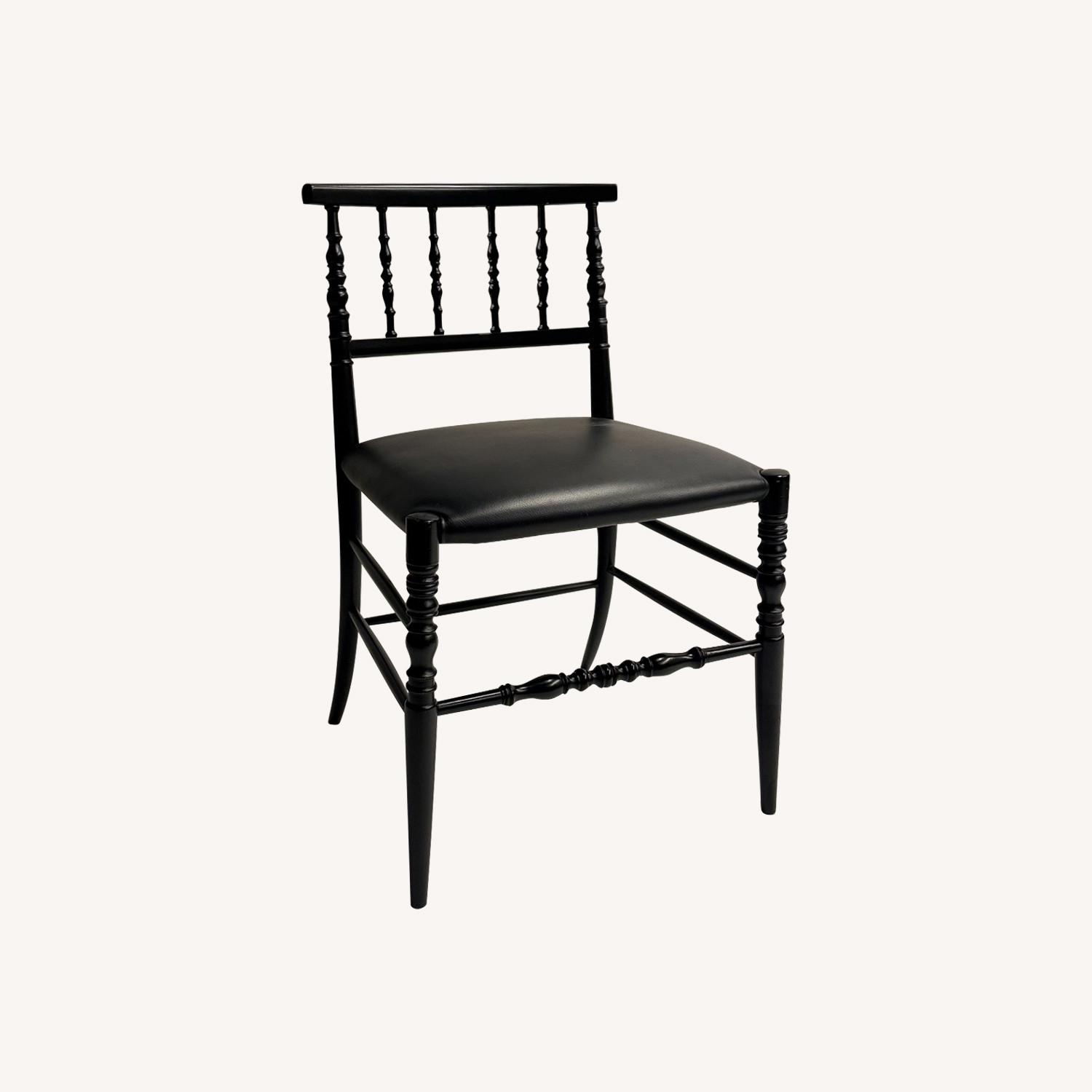 6 Black Cappellini Chairs - image-0