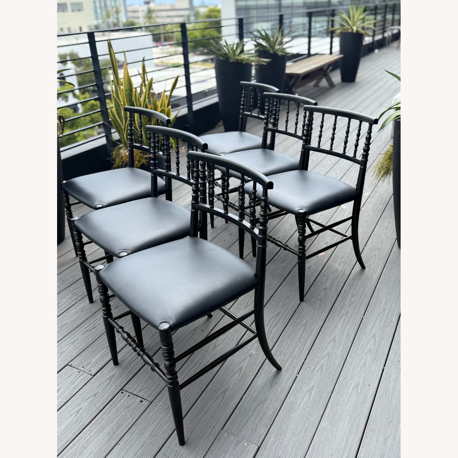 6 Black Cappellini Chairs - image-8