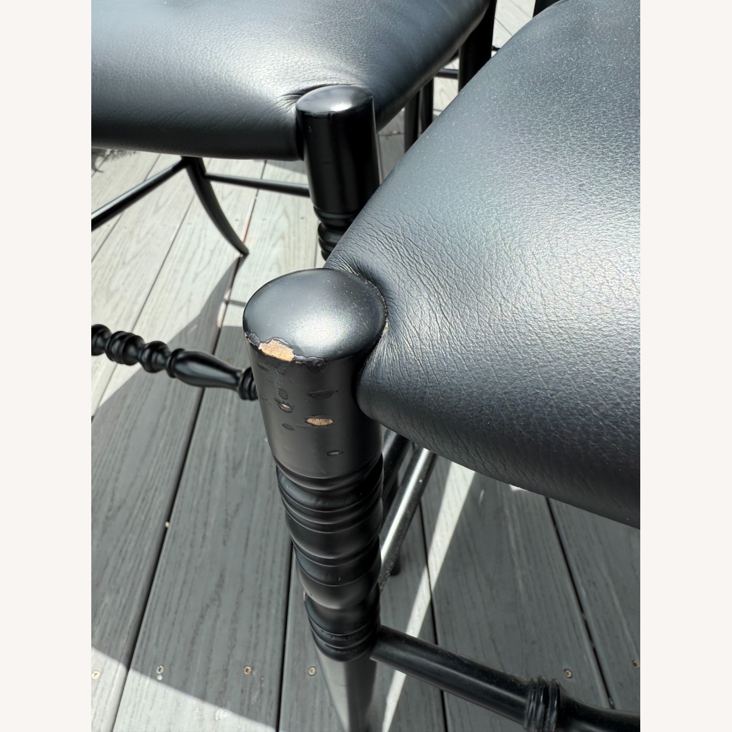 6 Black Cappellini Chairs - image-3