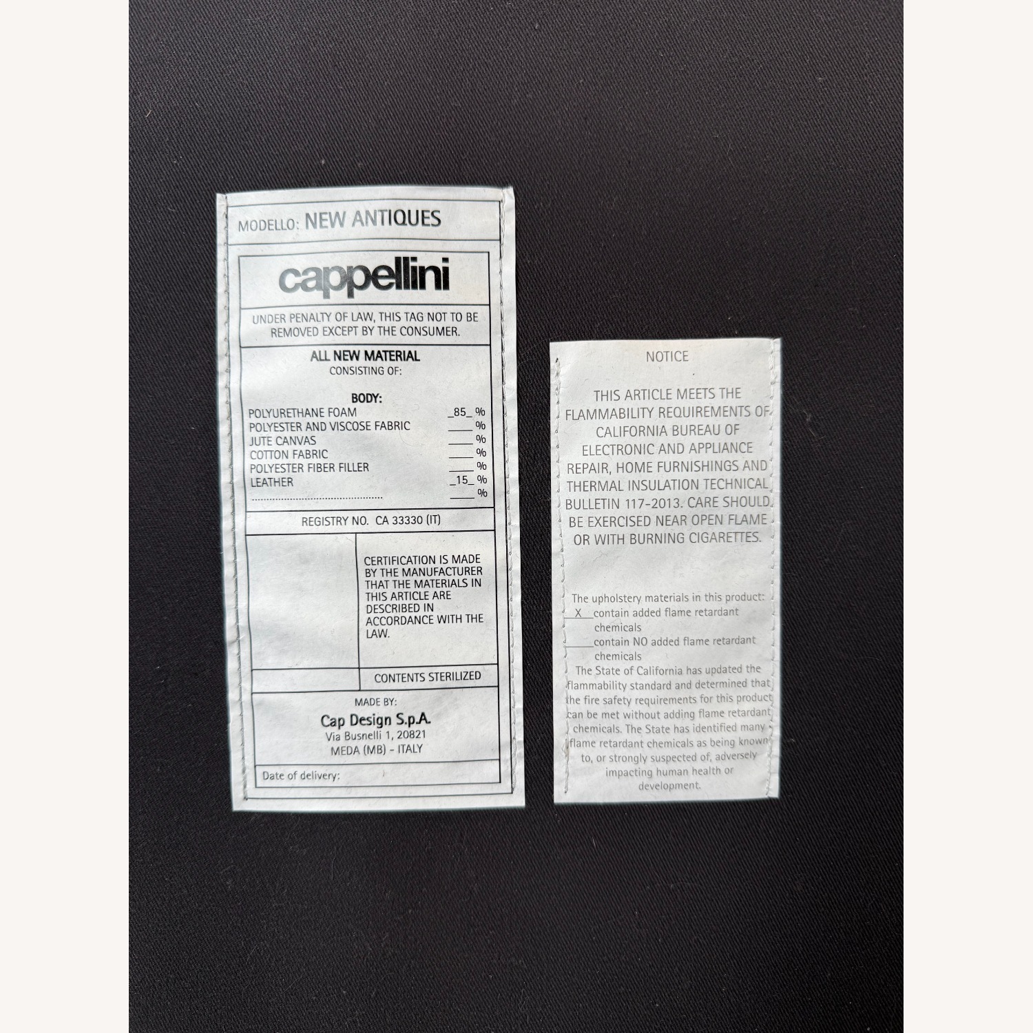 6 Black Cappellini Chairs - image-2