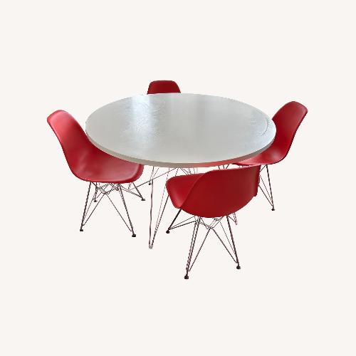 Used DWR Marble Table and Eames Chairs for sale on AptDeco