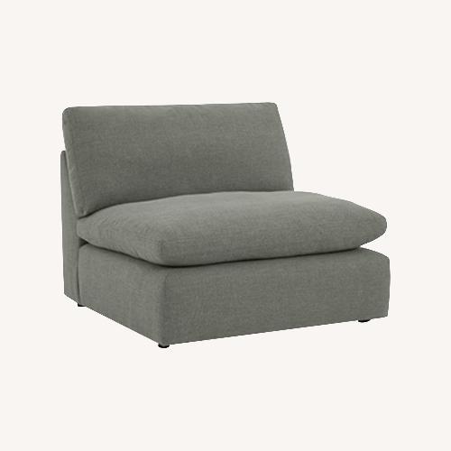 Used Feather-Filled Luxury Armless Accent Chair for sale on AptDeco