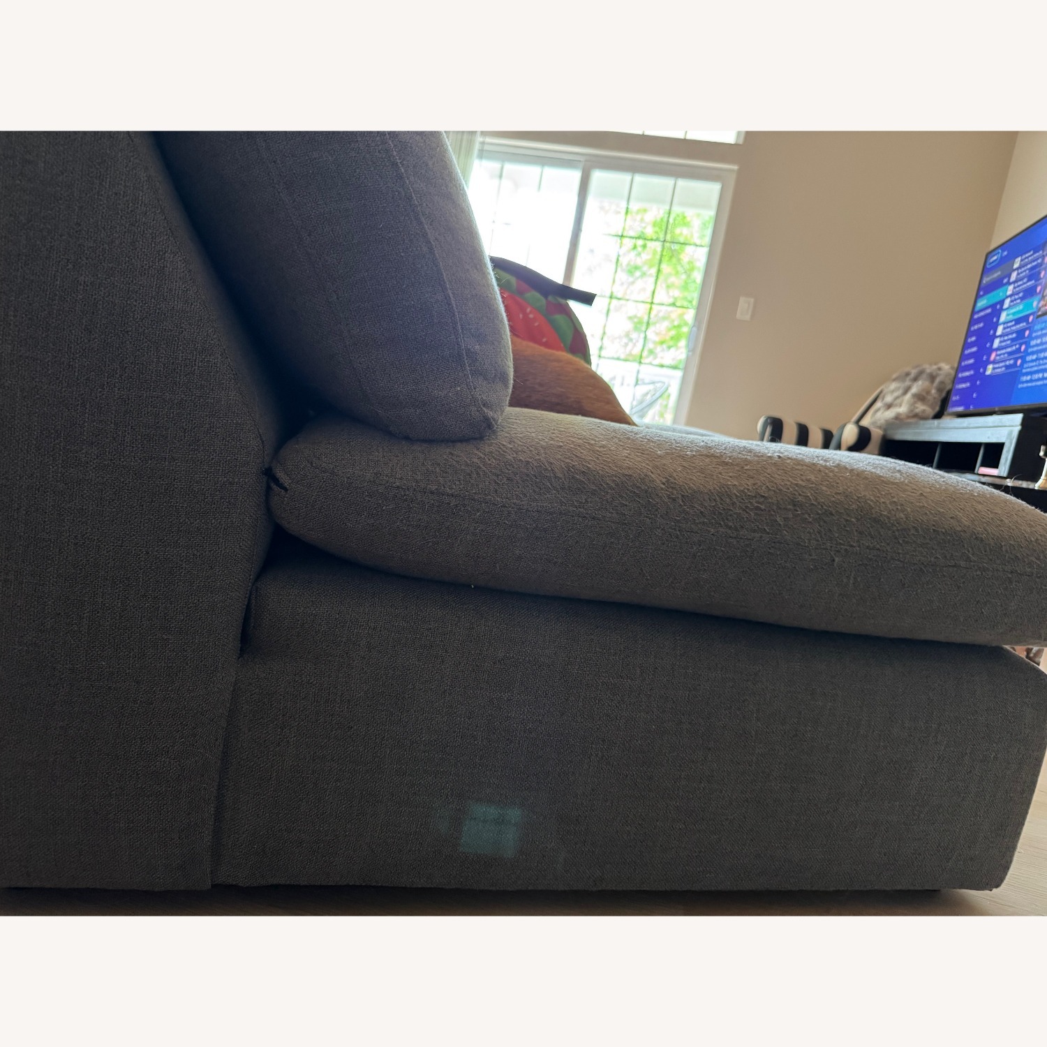 Feather-Filled Luxury Armless Accent Chair - image-2