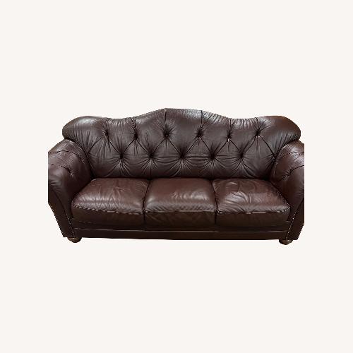 Used Natuzzi Leather Couch  for sale on AptDeco