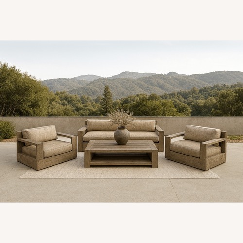 Used RH Restoration Hardware Marbella Teak Set for sale on AptDeco