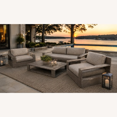 Used RH Restoration Hardware Marbella Teak Set for sale on AptDeco