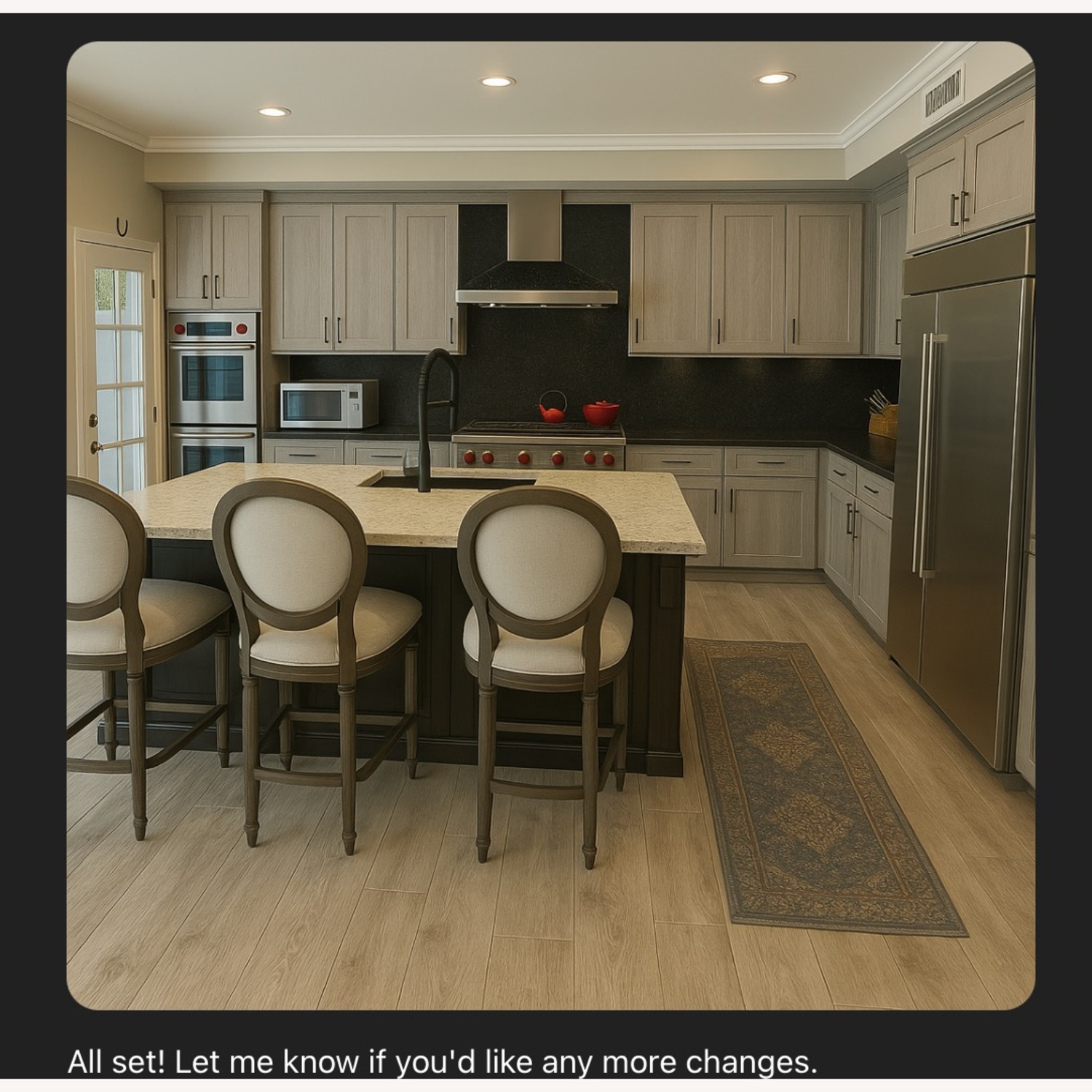 French Contemporary Counter Stool - image-1