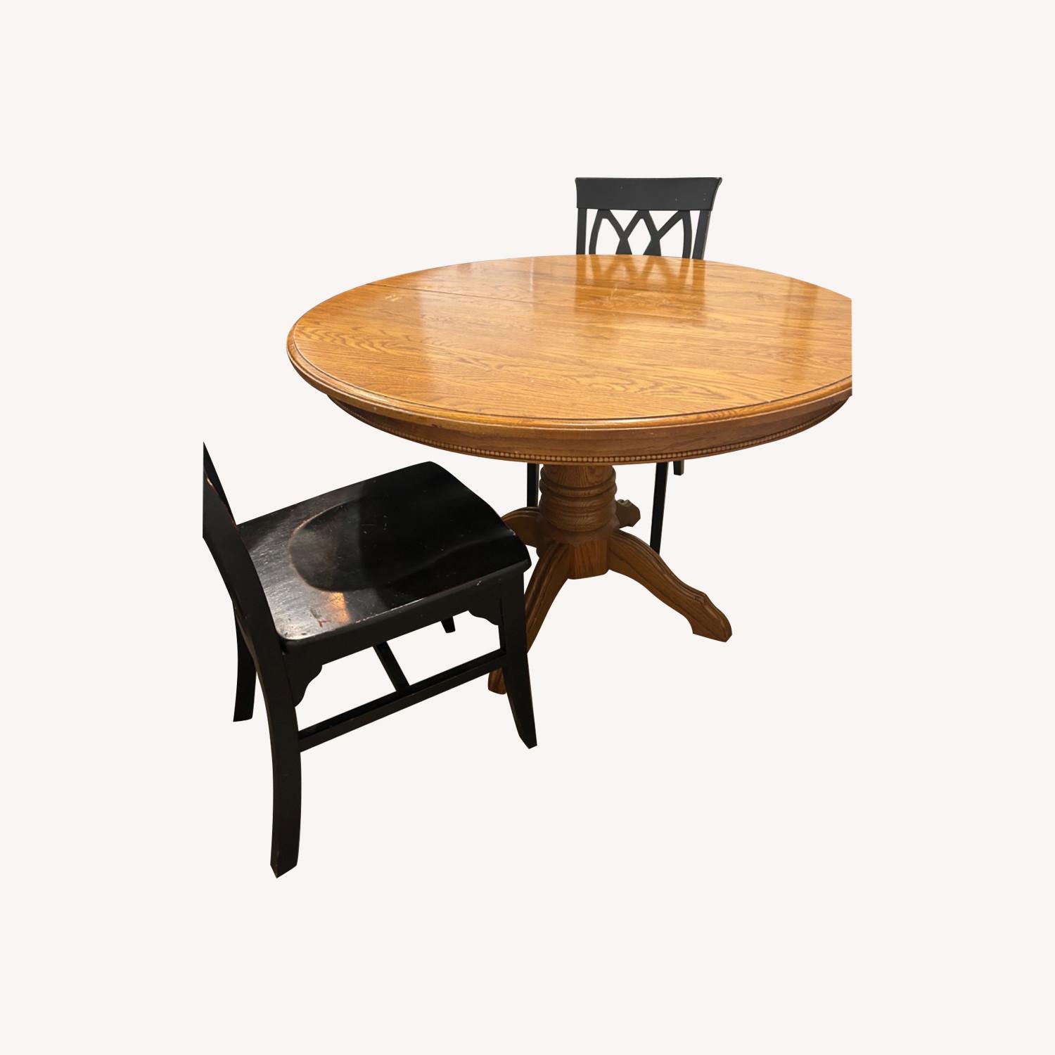 Wood Table and Chairs - image-0