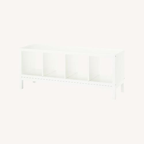 Used IKEA Kallax with Underframe and Storage Cubes for sale on AptDeco