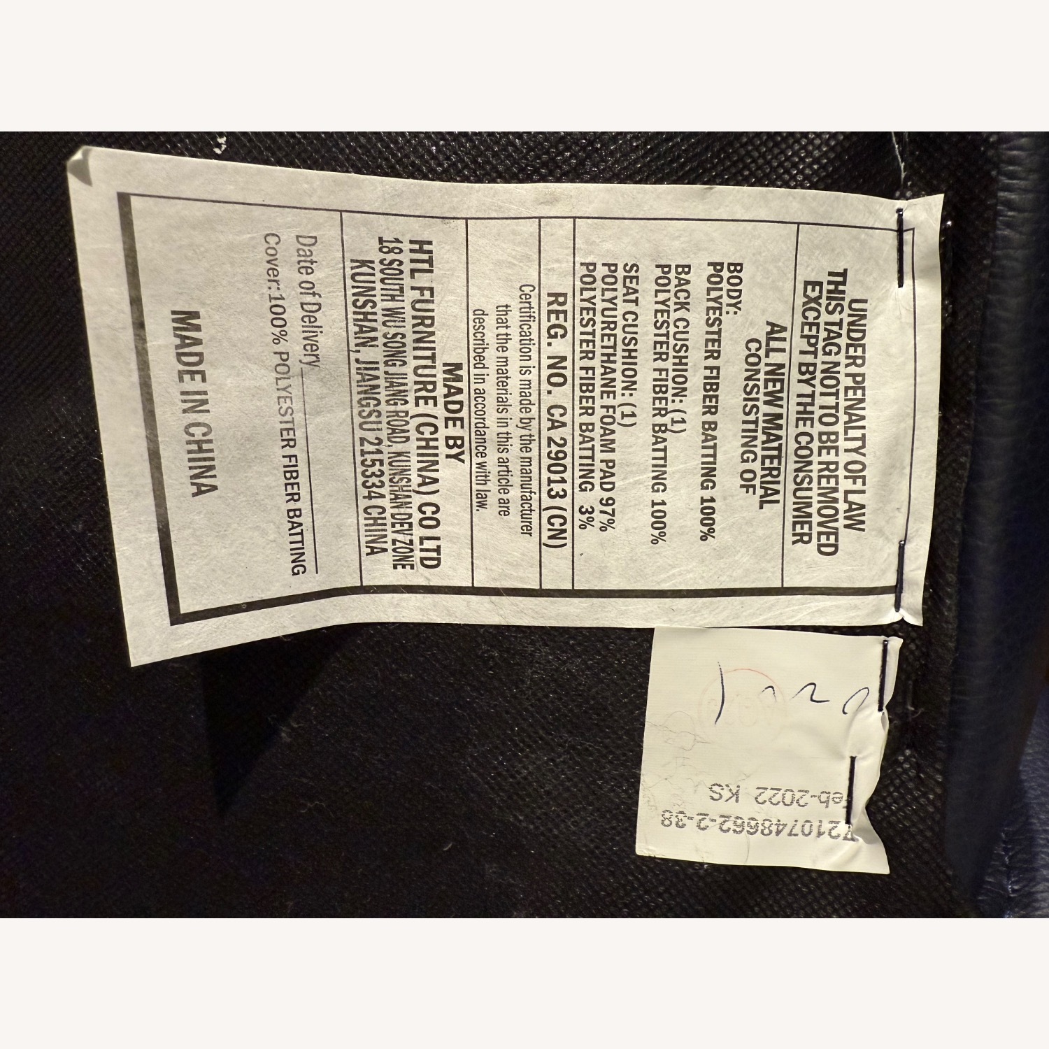 Blue Leather Vintage Accent Chairs - image-11