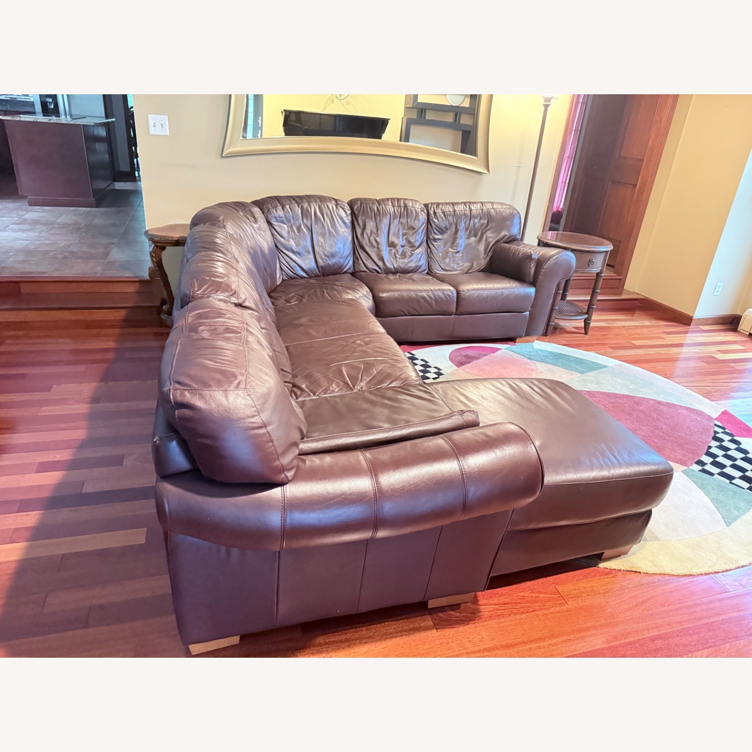 3 piece Sectional Leather Couch - image-2
