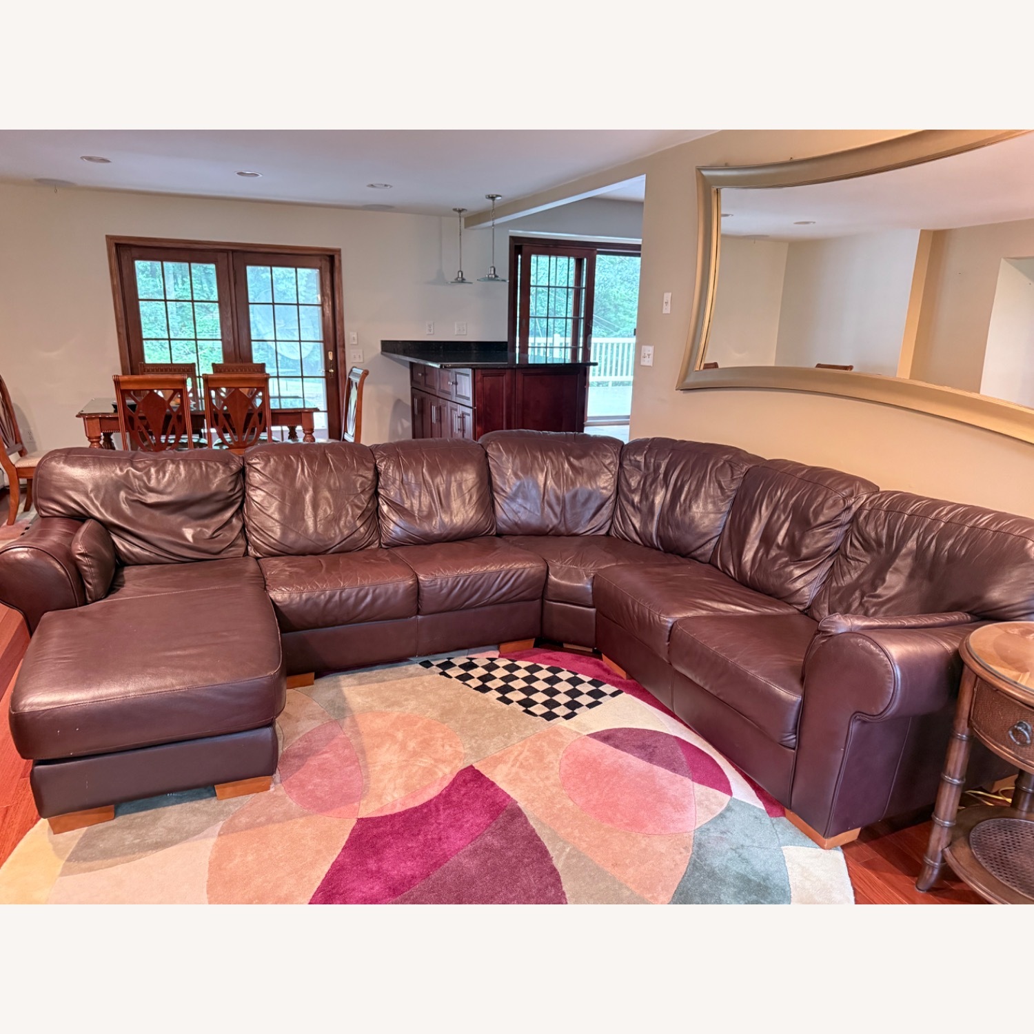 3 piece Sectional Leather Couch - image-1