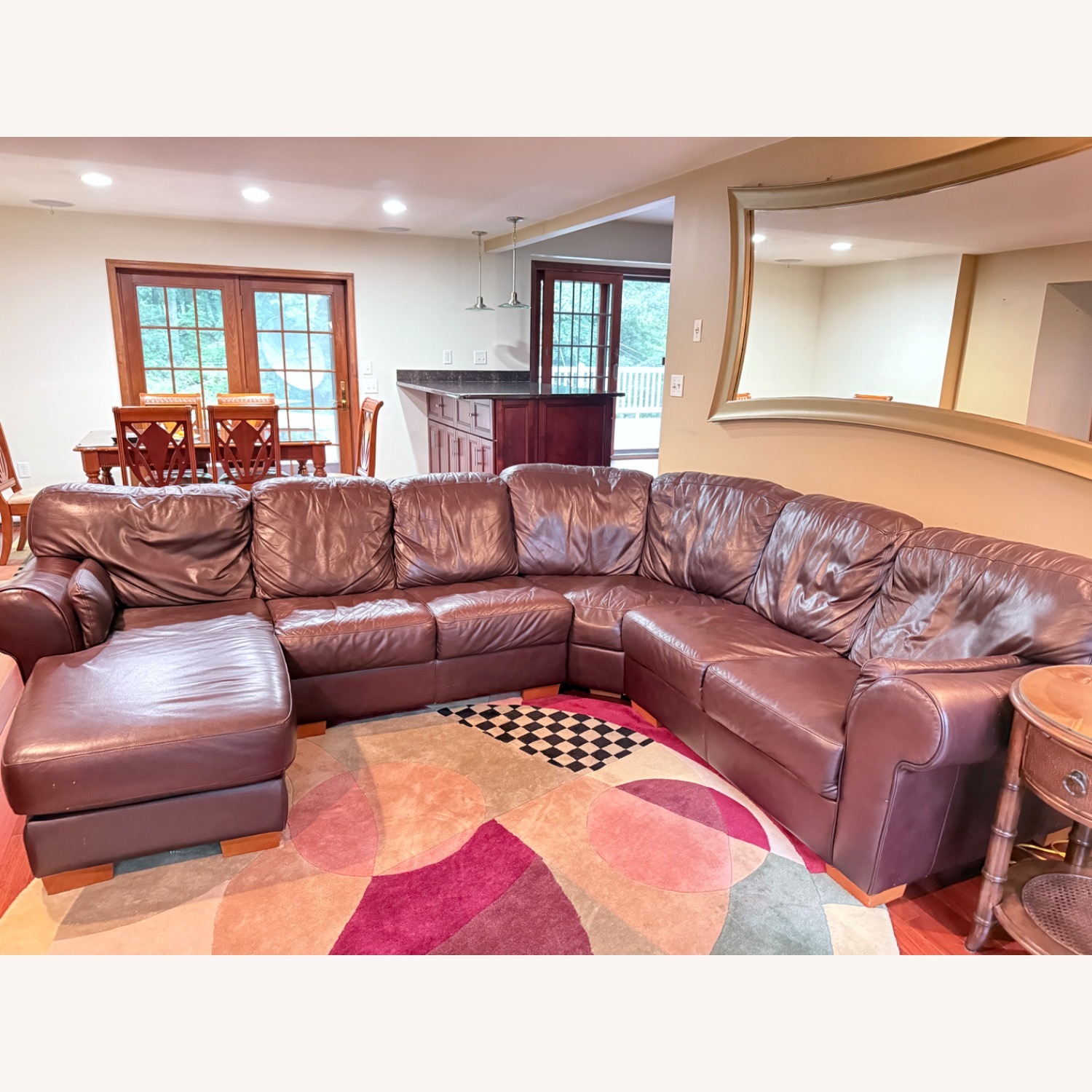 3 piece Sectional Leather Couch - image-3
